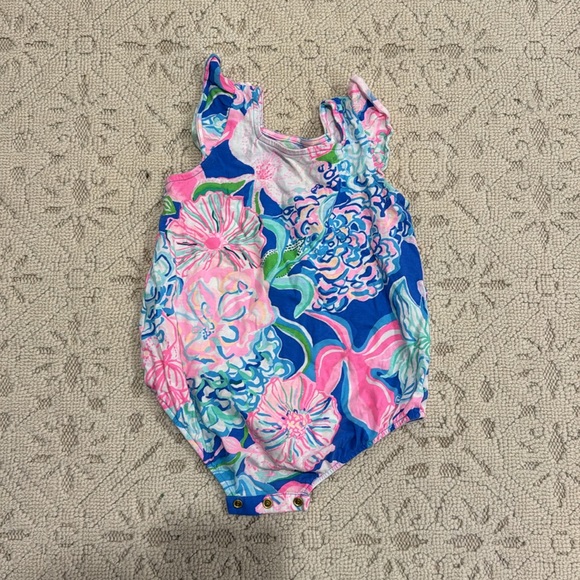 Lilly Pulitzer Eyelet Onesie - Picture 3 of 4